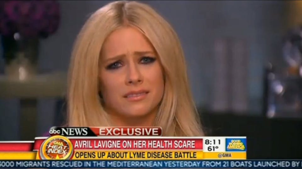 Avril Lavigne Breaks Down In Tears As She Discusses Her Lyme Disease Diagnosis For The First 